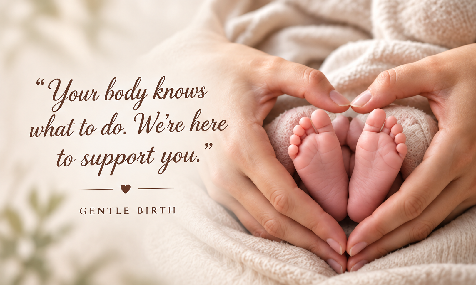 Your body knows what to do. We're here to support you. — Gentle Birth